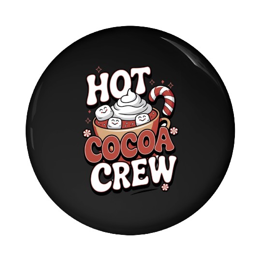 Hot Cocoa Crew Pin Buttons