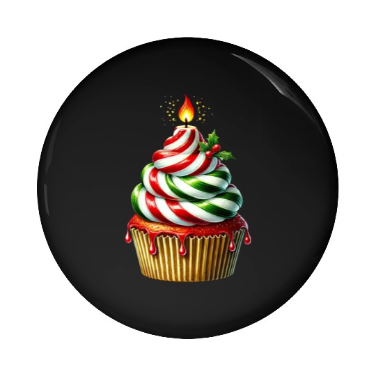 Christmas ice cream, Merry Christmas Pin Buttons