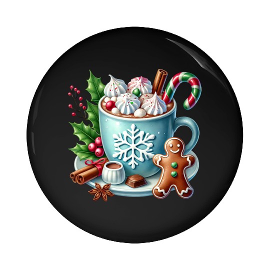 Christmas ice cream, Coquette Chistmas Pin Buttons