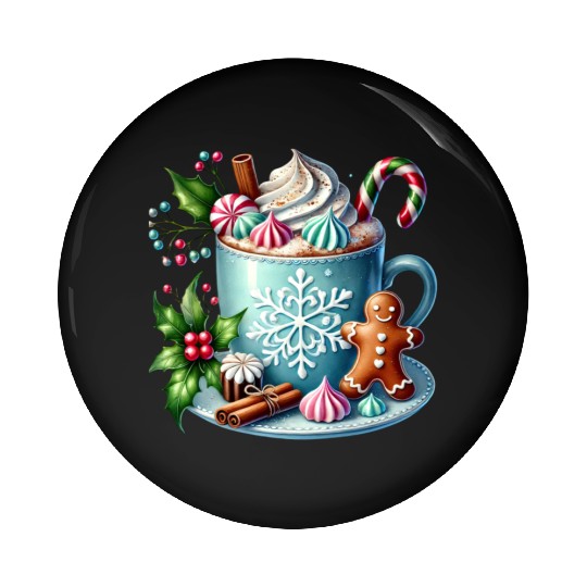 Christmas ice cream, Coquette Chistmas Pin Buttons