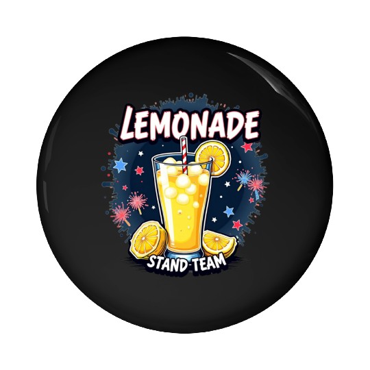 Lemonade stand team Pin Buttons