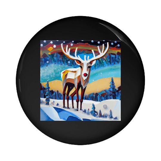 The beauty of wilderness in winter Pin Buttons