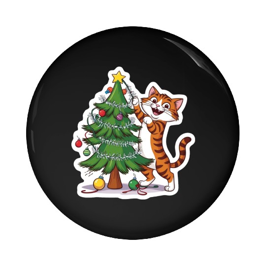 Climbing the Christmas Spirit Pin Buttons