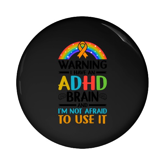 Autism Awareness Neurodivergent ADHD Pin Buttons