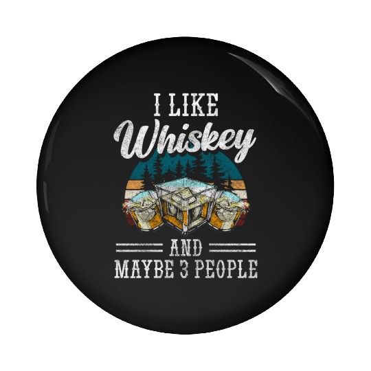 Alcohol Lifestyle Ice Cubes Pin Buttons