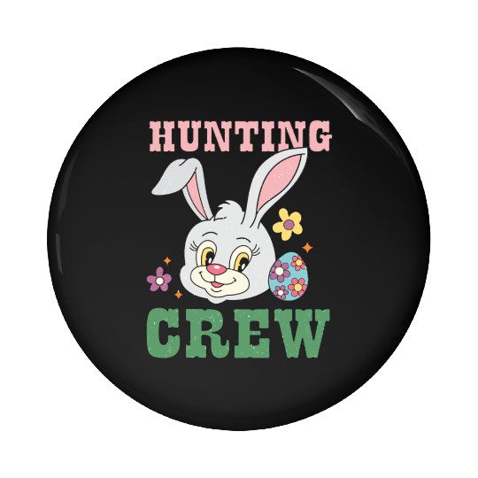 Happy Easter Day, Easter Bunny Pin Buttons