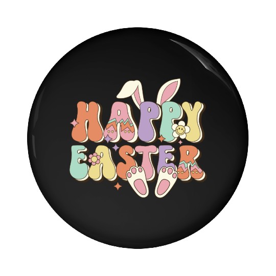 Happy Easter Bunny, Easter Day Pin Buttons