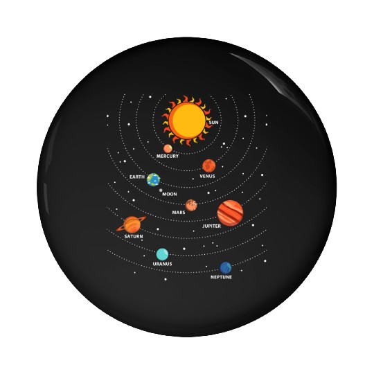 Planet Science Physics Universe Sun Pin Buttons