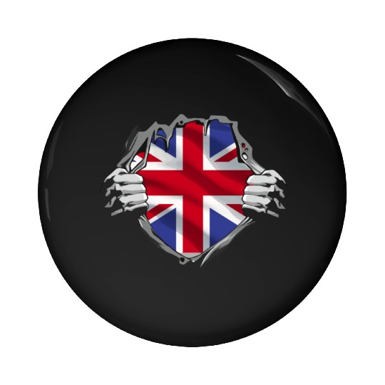 Union Jack Ripped Style UK Pride Pin Buttons