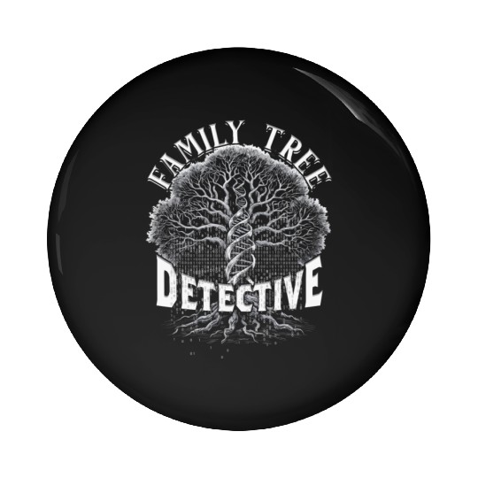 Genealogy Genealogist Family Tree Detective Pin Buttons