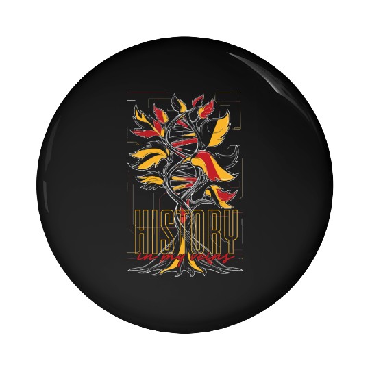 Genealogy Genealogist German History In My Veins Pin Buttons