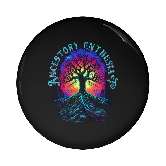 Genealogy Genealogist Ancestory Enthausiast Pin Buttons