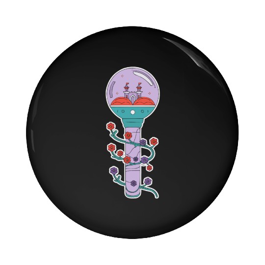 K-Pop Korean Pop Music South Korea Kpop Lightstick Pin Buttons