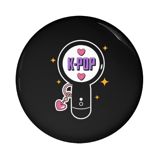 K-Pop Korean Pop Music South Korea Kpop Lightstick Pin Buttons