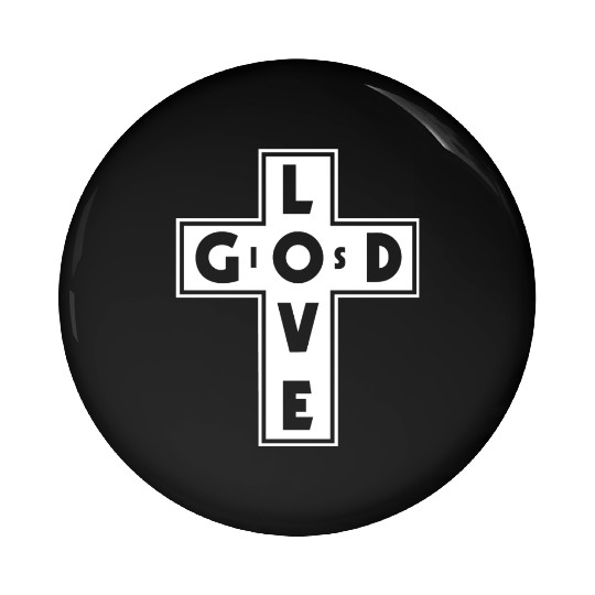 God Is Love Love Jesus Christian Christmas Pin Buttons