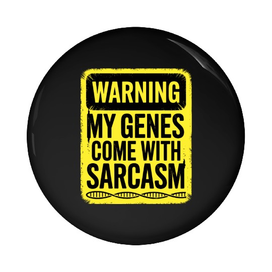 Sarcastic Genealogy DNA Test Genetics Biologist Pin Buttons