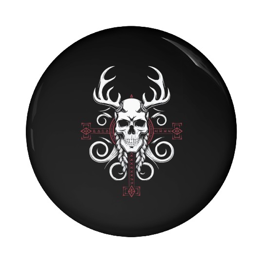 Asatru Valhalla Scandinavian Pride Norsemen Viking Pin Buttons