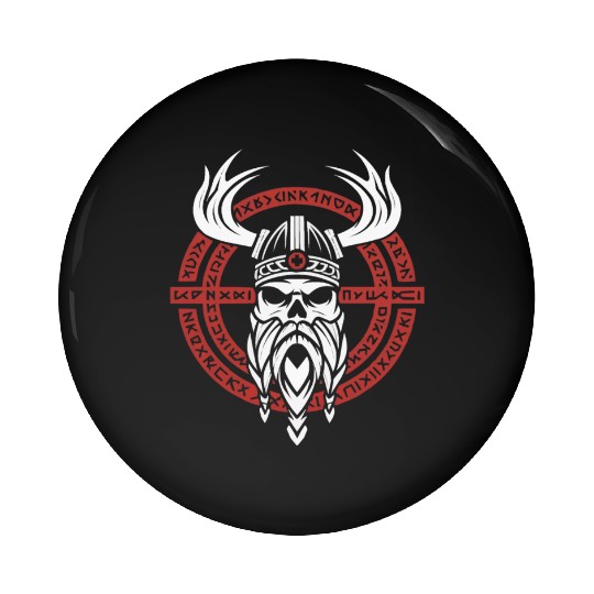 Asatru Valhalla Scandinavian Pride Norsemen Viking Pin Buttons