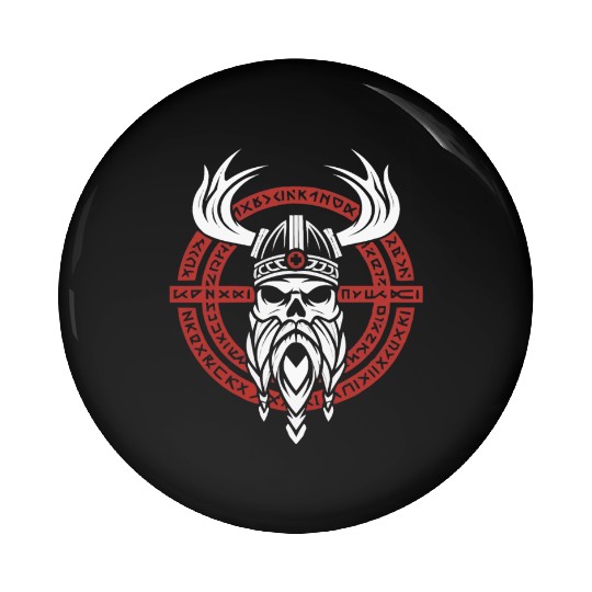 Asatru Valhalla Scandinavian Pride Norsemen Viking Pin Buttons