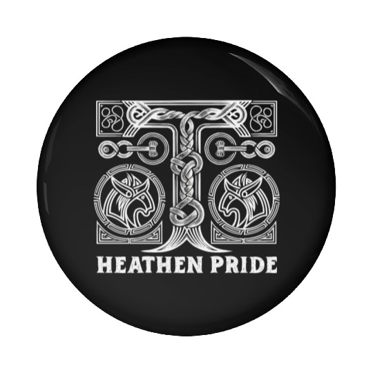 Asatru Valhalla Scandinavian Pride Norsemen Viking Pin Buttons