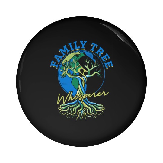 Genealogy Genealogist Family Tree Whisperer Pin Buttons