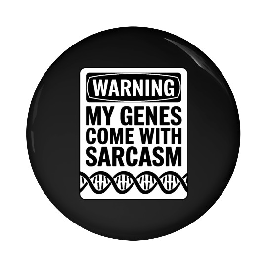 Sarcastic Genealogy DNA Test Genetics Biologist Pin Buttons