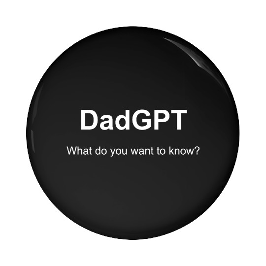 DadGPT - AI Dad knows everything Pin Buttons