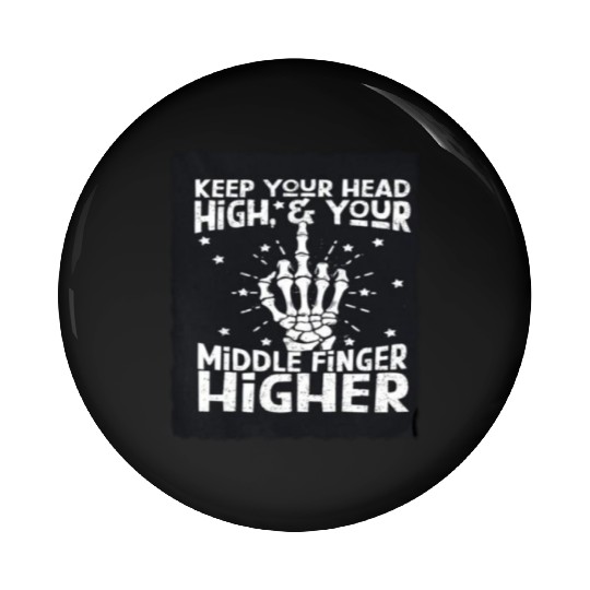 Middle Finger Higher Pin Buttons