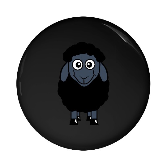 Black Sheep Small Cute Funny Lamb Cool Comic Sweet Pin Buttons