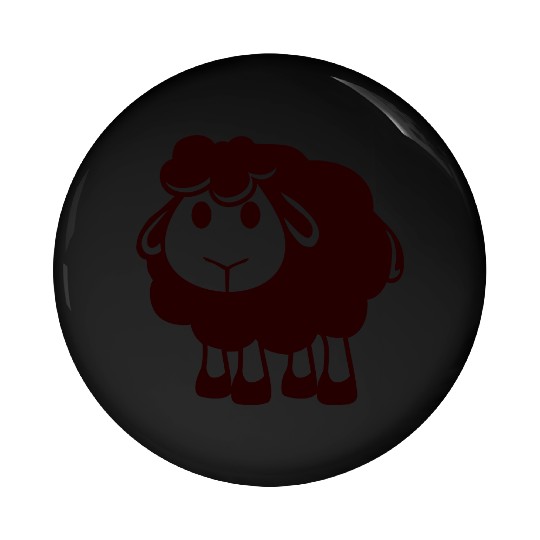Black Sheep Small Cute Cute Lamb Cool Comic Sweet Pin Buttons