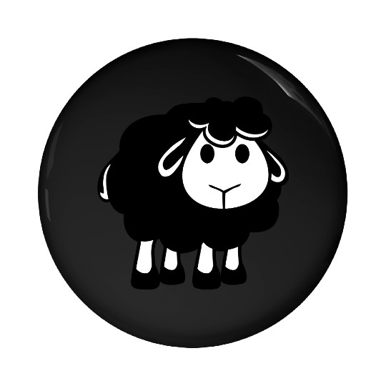 Black Sheep Small Cute Cute Lamb Cool Comic Sweet Pin Buttons