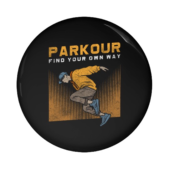 Parkour Extreme Underground Stunt Pin Buttons