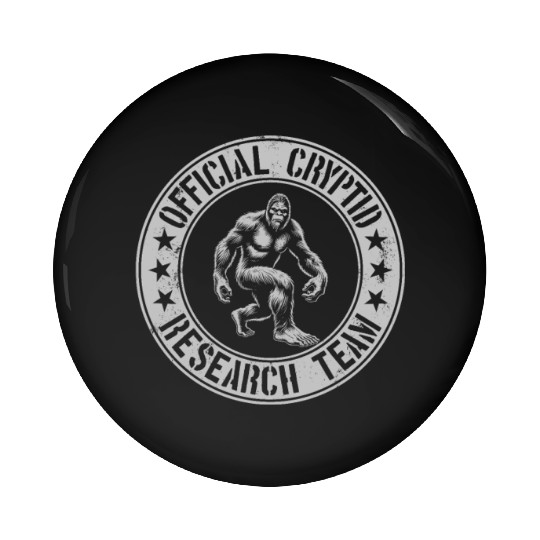 Official Cryptid Research Team Cryptids Sasquatch Pin Buttons