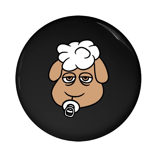 Sheep Baby Toddler Face Pacifier Child Head Lamb Pin Buttons