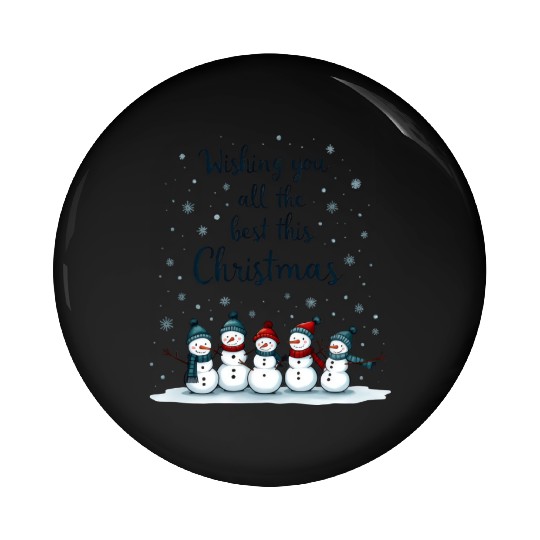 Wishing you all the best this christmas Pin Buttons