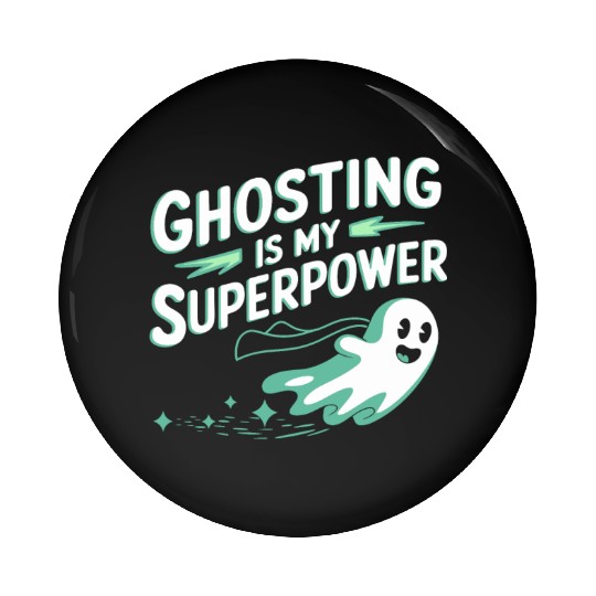 Paranormal Comedy Funny Ghost Humor Lighthearted Pin Buttons