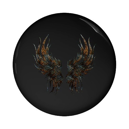 Wings Dragon Anime Drakhuvud Mytiska reptil magi Pin Buttons