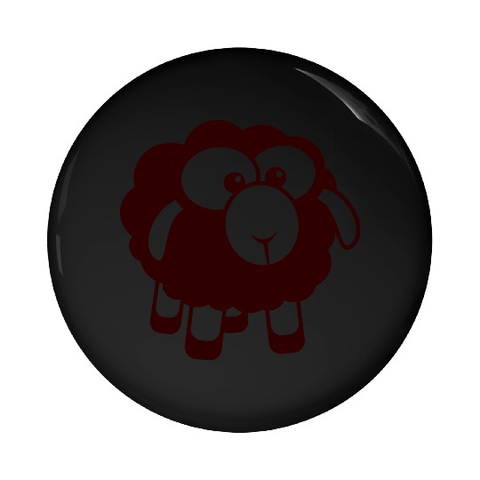 Black Sheep Small Cute Cute Lamb Cool Comic Sweet Pin Buttons