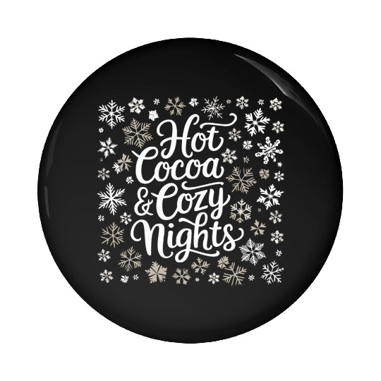 Hot Cocoa & Cozy Nights - Winter Wonderland Pin Buttons