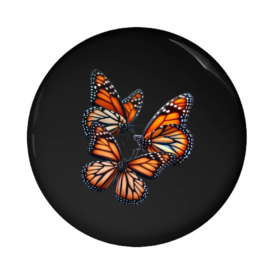 Monarch Butterflies Butterfly Lover Lepidopterist Pin Buttons