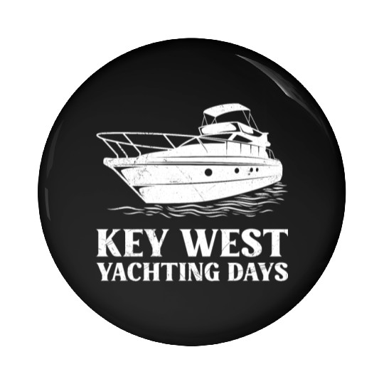 KEY-WEST YACHTING DAYS Florida Keys Sunshine-State Pin Buttons