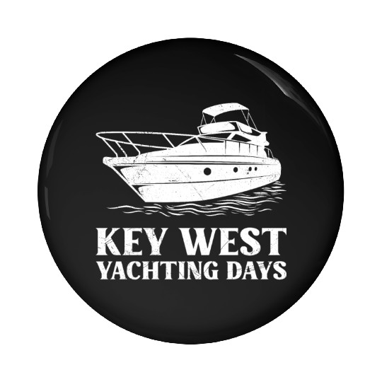 KEY-WEST YACHTING DAYS Florida Keys Sunshine-State Pin Buttons