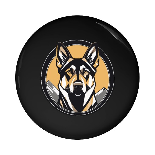 German Shepherd in Nature Pin Buttons