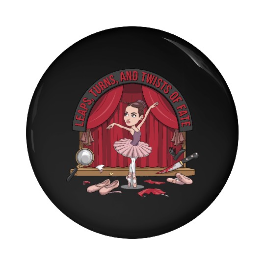 Leaps Turns Twists of True Fate True Crime Pin Buttons