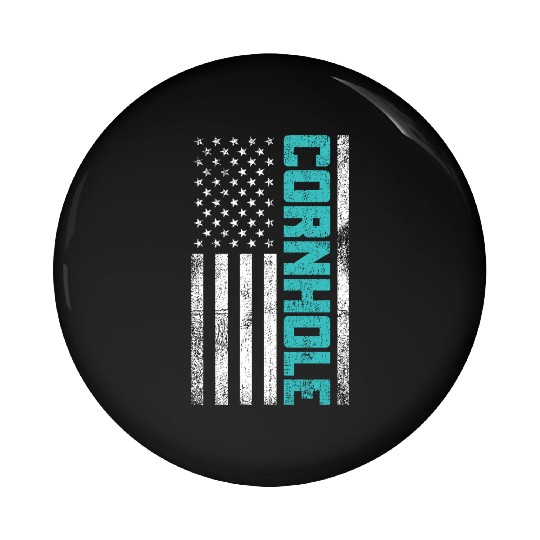 Cornhole Usa Flag Pin Buttons