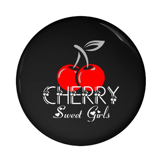 Cherry Sweet Girls Pin Buttons