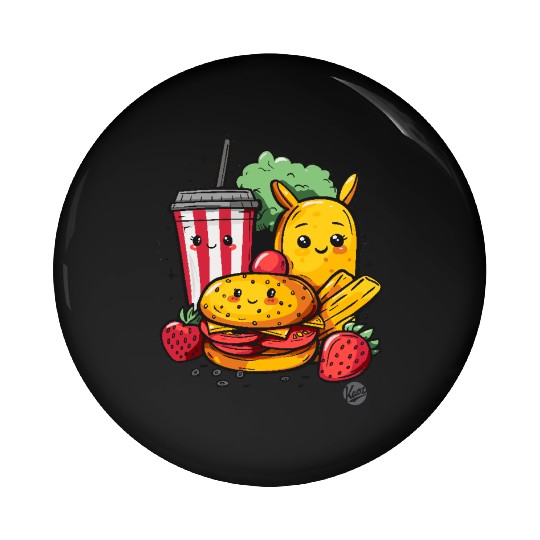 Cute Fast Food – Adorable Snack Time Pin Buttons
