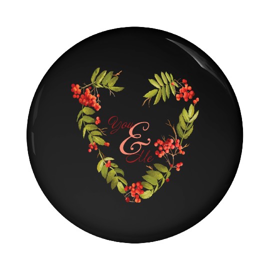 Serene evergreen design for autumn lovers Pin Buttons