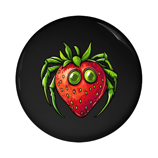 Strawberry Spider Strawberry Spider Pin Buttons