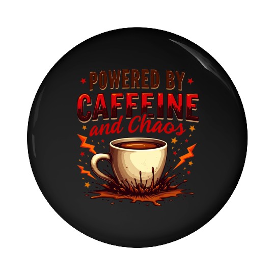 Caffeine Chaos Pin Buttons